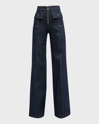 Cinq a Sept Azure Wide-Legs Denim Pants