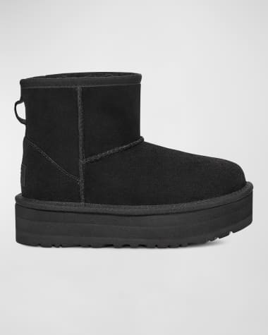 UGG Girl's Classic Mini Platform Suede Booties, Kids