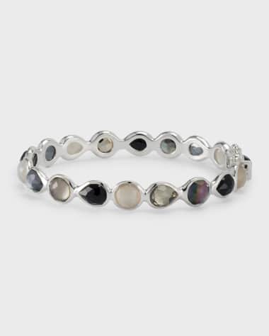 Ippolita 925 Rock Candy All Around Hinged Bangle in Black Tie