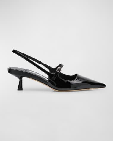 Jimmy Choo Didi Patent Mary Jane Slingback Pumps
