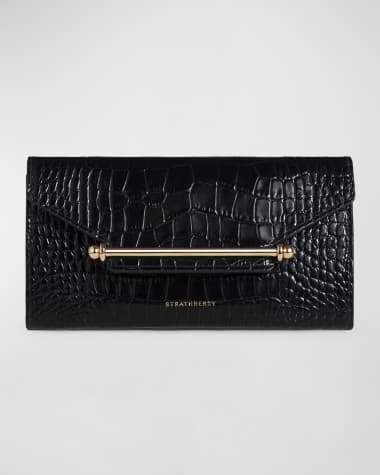 STRATHBERRY Multrees Croc-Embossed Wallet on Chain