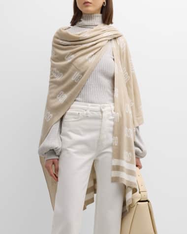 UGG Graphic Logo Wool-Blend Wrap