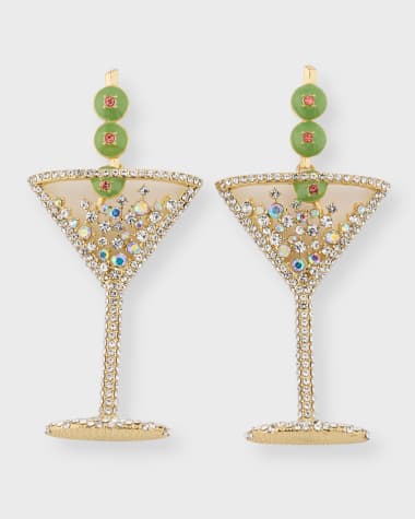 BaubleBar Pimento Memento Crystal Drop Earrings