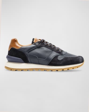 Rodd & Gunn Men's Quarry Hill Leather and Suede Low-Top Sneakers