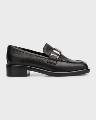 Rag & Bone Maxwell Leather Stud Slip-On Loafers