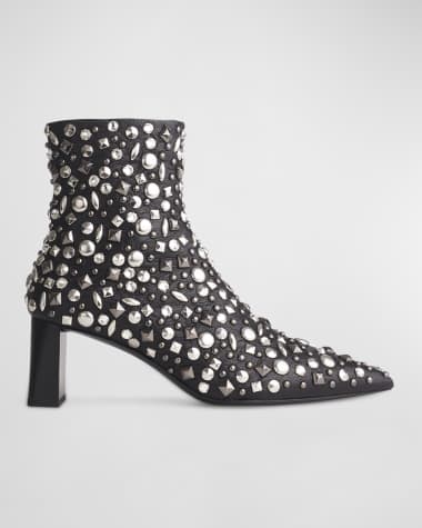 Rag & Bone Viva Treasure Studded Leather Ankle Boots