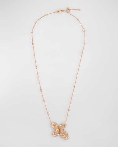 Pasquale Bruni Giardini Segreti 18K Rose Gold Diamond Pendant Necklace