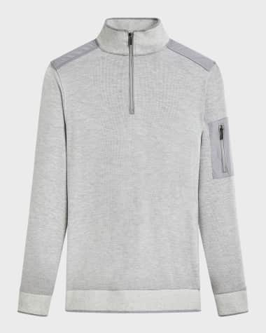 Bugatchi Men's Quarter-Zip Pullover Sweater