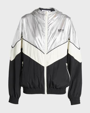 Golden Goose Star Metallic Patchwork Windbreaker