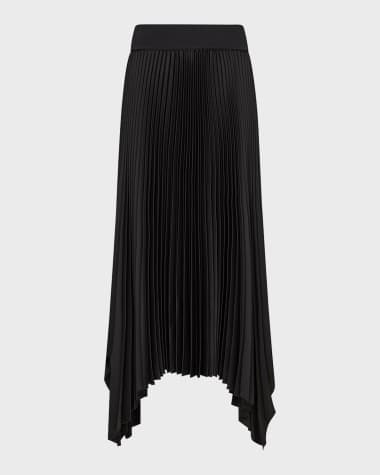 Joseph Ade Pleated Handkerchief Midi Skirt