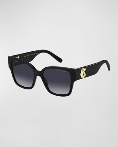 Marc Jacobs Gradient Acetate & Metal Square Sunglasses
