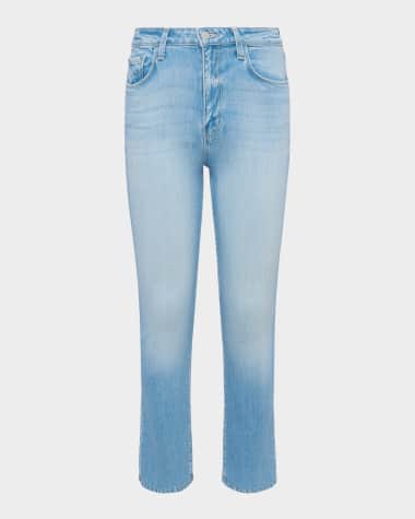 L'Agence Mira Ultra High Rise Cropped Micro Bootcut Jeans