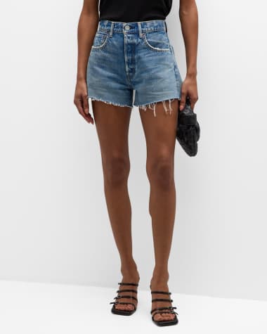 MOUSSY VINTAGE Mililani Cut-Off Denim Shorts