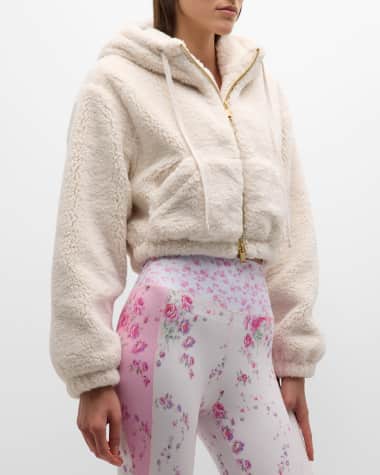 LoveShackFancy Darcelle Sherpa Bomber Jacket