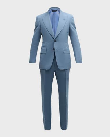 TOM FORD Men's Shelton Piece-Dyed Poplin Suit