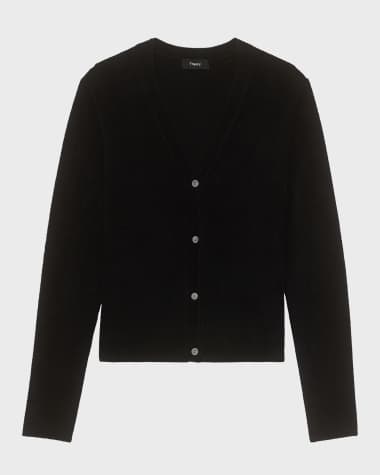 Theory Micro Velvet Cardigan