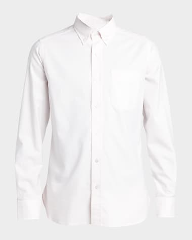 TOM FORD Men's Slim Fit Cotton Oxford Sport Shirt