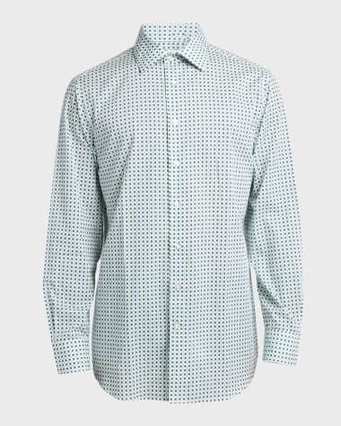 Etro Men's Geometric Button-Down Shirt