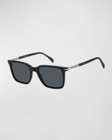 David Beckham Men's Acetate Rectangle Sunglasses