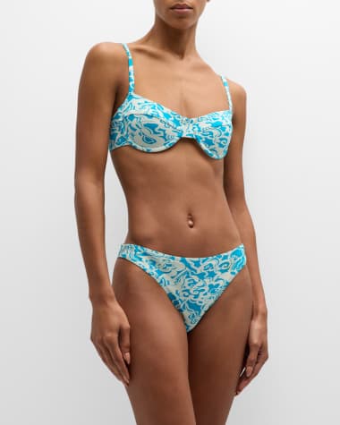 Sea Level Tango Cross Front Bikini Top (G Cup) - Silk Elegance