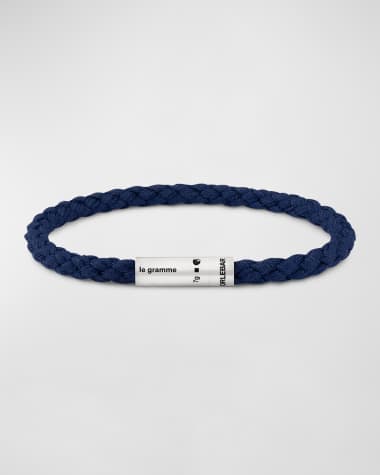 Le Gramme Men's Nato Polyester Cable Bracelet