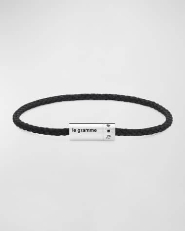 Le Gramme Men's Nato Polyester Cable Bracelet