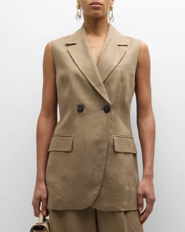 Women Contrast Suit Trousers Set,2 piece sets,long sleeve Blazer