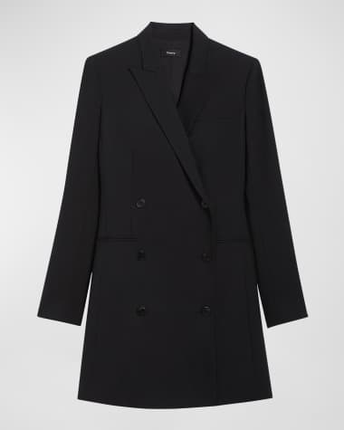 Theory Double-Breasted Mini Blazer Dress