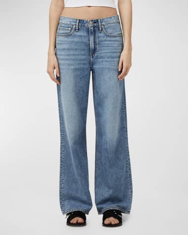 Rag & Bone Featherweight Logan Mid-Rise Wide Relaxed Jeans