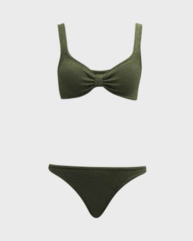 Hunza G Crinkled Two-Piece Swimsuit