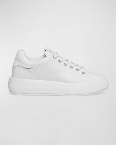 Stuart Weitzman Pro Sleek Leather Sneakers