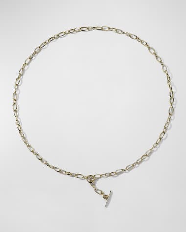 Louis Vuitton Silvertone Metal Monogram Chain Link Necklace - Yoogi's Closet