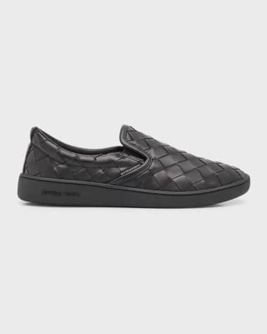 Bottega Veneta Sawyer Woven Leather Slip-On Sneakers