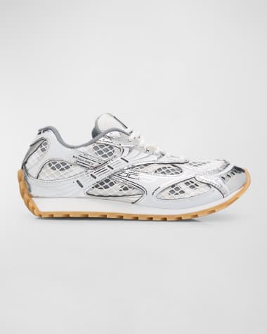 Bottega Veneta Orbit Metallic Net Runner Sneakers