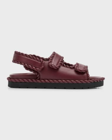 Bottega Veneta Jack Leather Braid Dual-Band Sandals