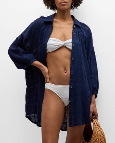 Honorine Wren Cotton Gauze Sun Dress Coverup