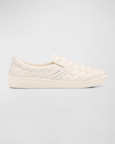 Bottega Veneta Men's Sawyer Intrecciato Leather Slip-On Sneakers