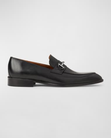 Bruno Magli Men's Sante Double-Gore Leather Bit Loafers