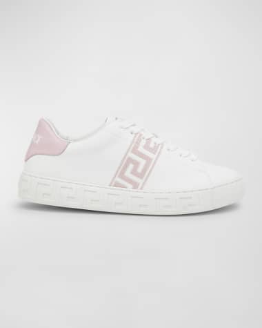 Versace La Greca Bicolor Low-Top Sneakers