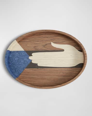 L'Objet Edgar Oval Tray