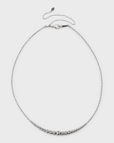 Platinum Born Platinum Graduated Ball Necklace