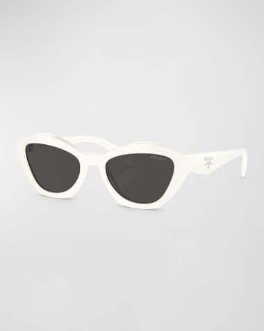 Prada Triangle Logo Acetate Butterfly Sunglasses