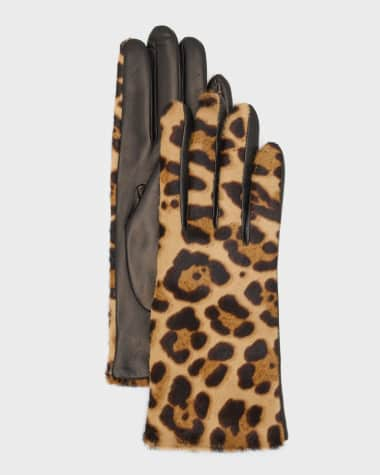 Louis Vuitton Suede And Leather Gloves