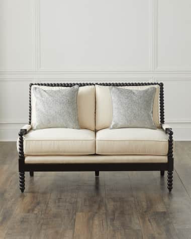 Old Hickory Tannery Spindle Settee 55.5"