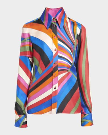 Emilio Pucci Abstract Print Collared Shirt