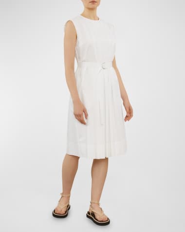 Peserico Sleeveless Belted A-Line Midi Dress