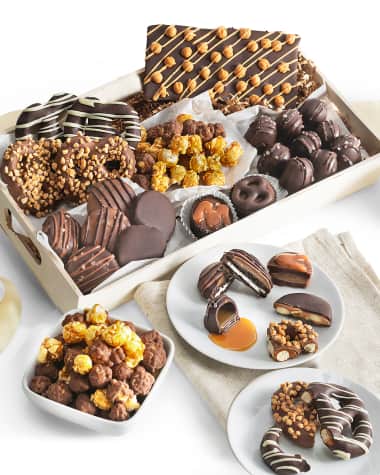 Chocolate Covered Company Everything Caramel Belgian Chocolate Gift Tray