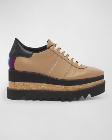 Stella McCartney Sneakelyse Vegan Logo Platform Loafers