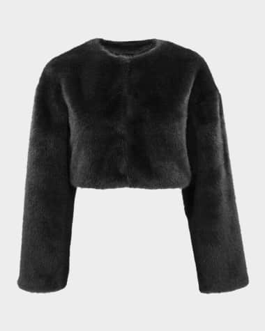 LaMarque Rowdie Cropped Faux Fur Jacket