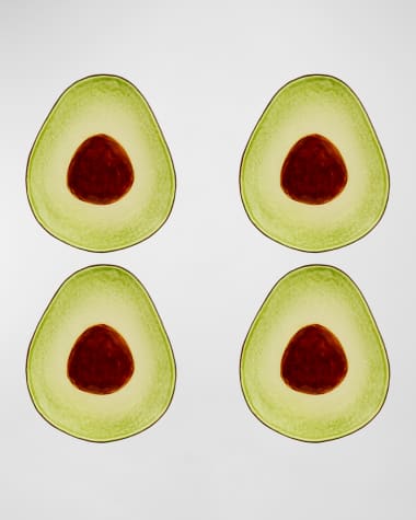 Bordallo Pinheiro Avocado Dessert Plates, Set of 4